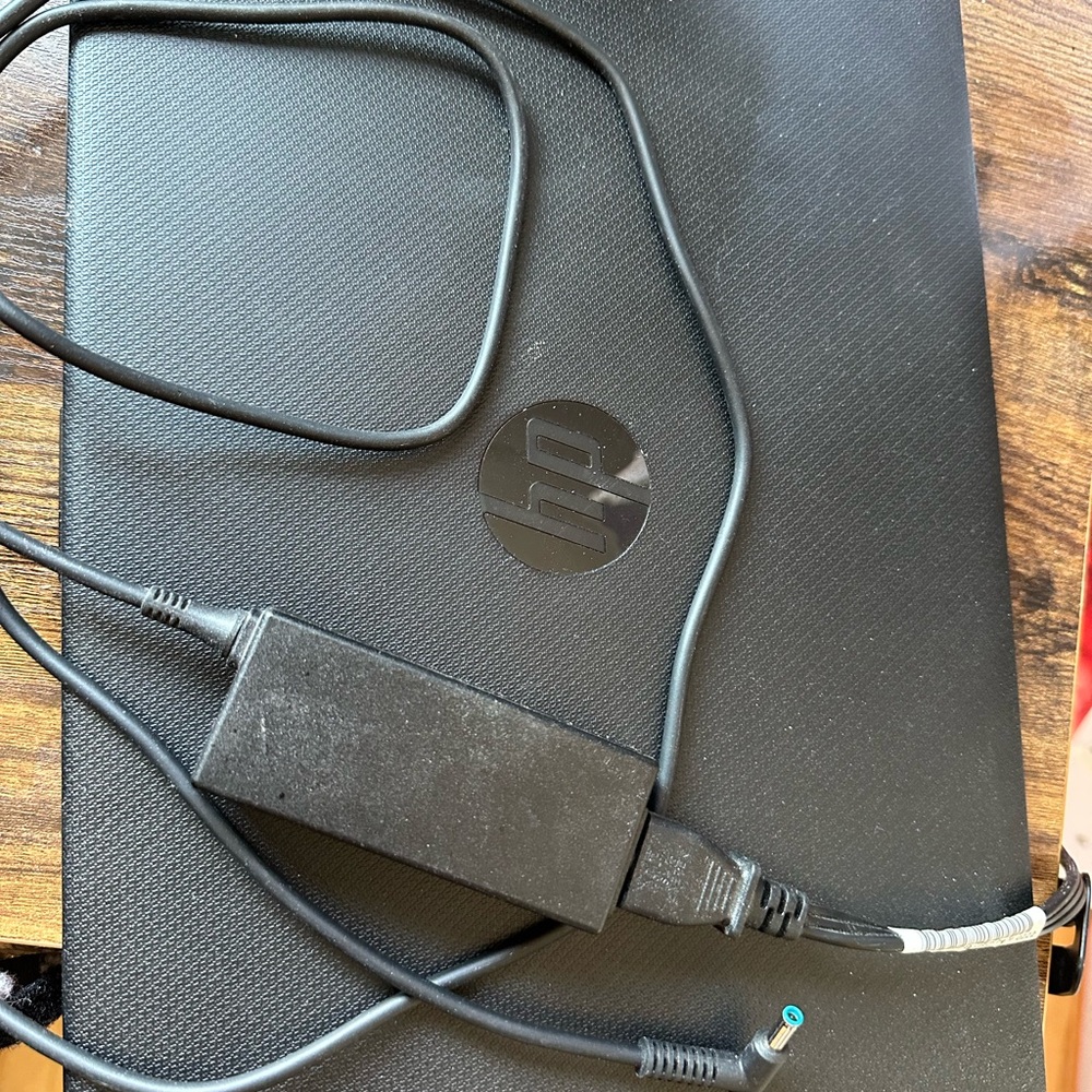 HP Laptop with Silver and Black Finish